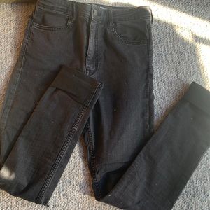 High Rise Black Skinny Jeans